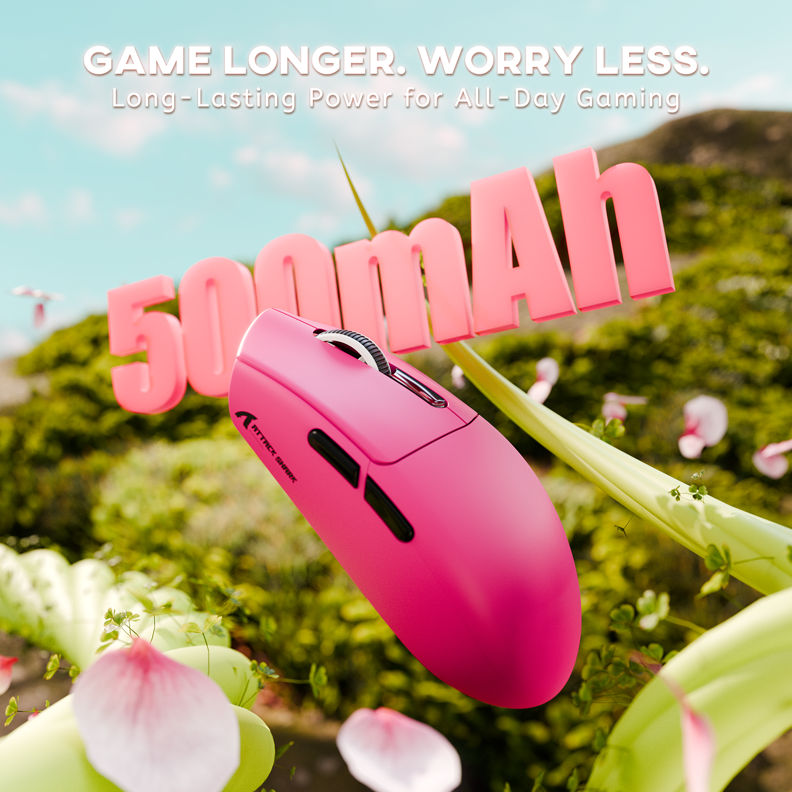 Mouse Gamer Sem Fio Tri-modo ATTACK SHARK G3 25000 DPI Ultraleve