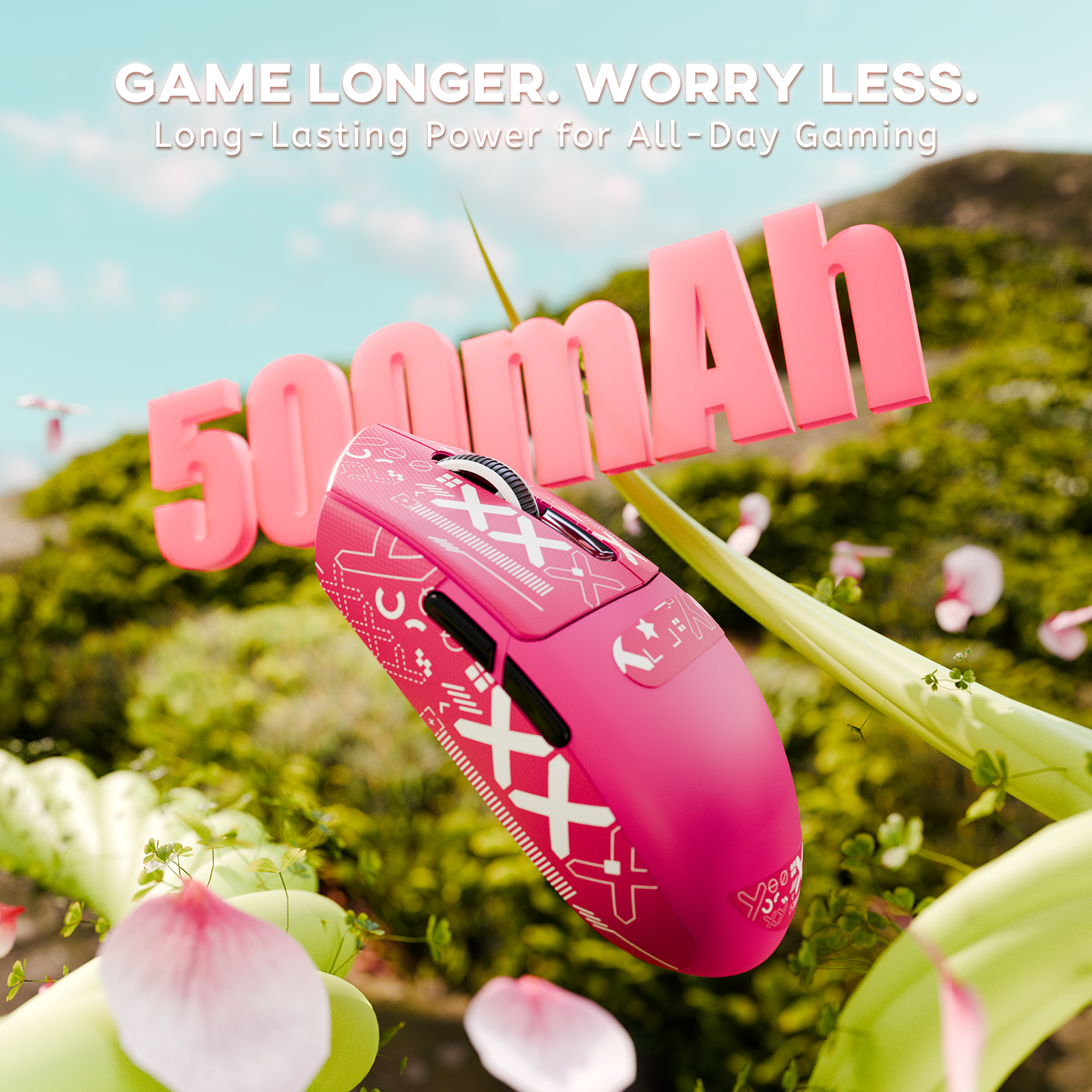 Mouse Gamer Sem Fio Tri-modo ATTACK SHARK G3 25000 DPI Ultraleve