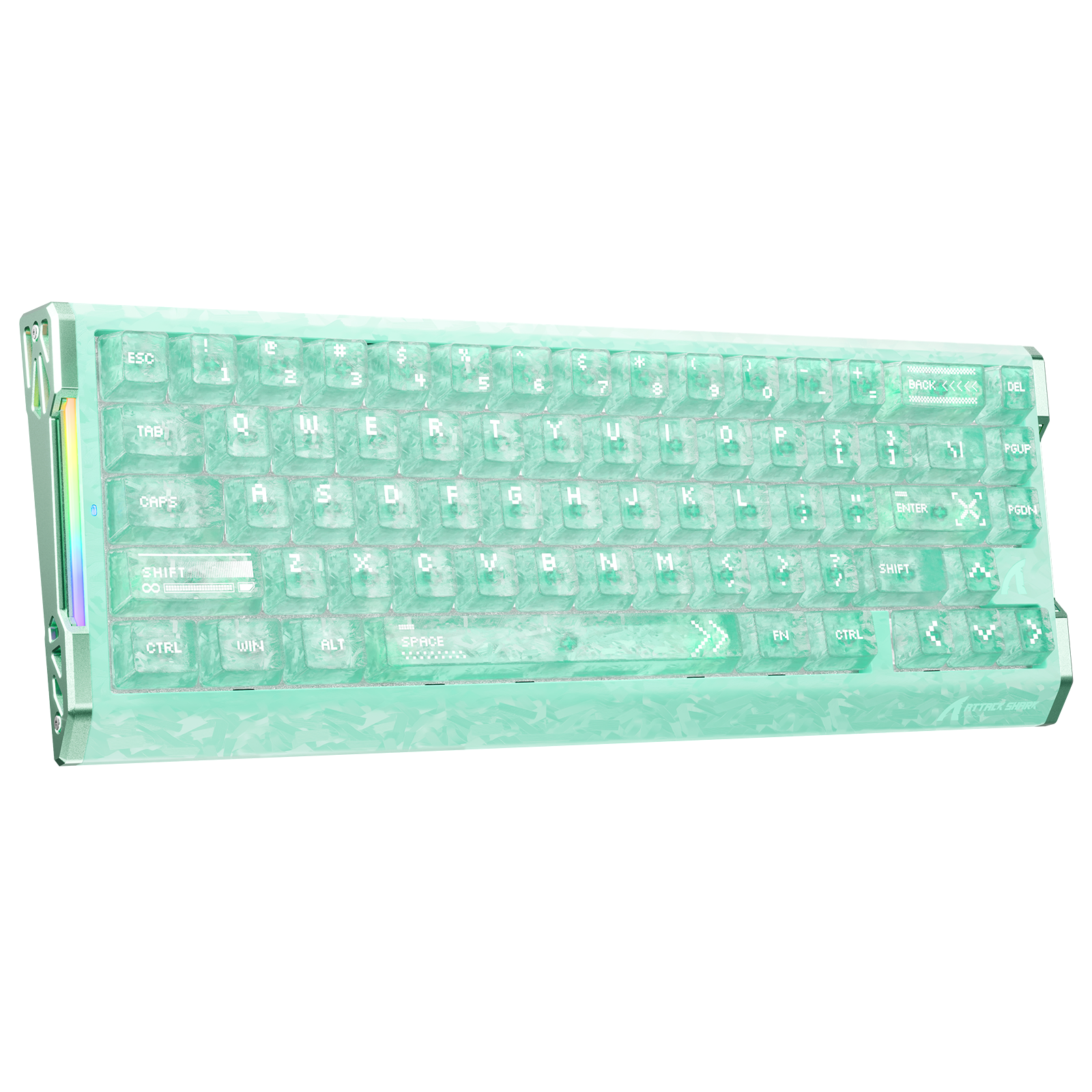 Teclado ATTACK SHARK R68 HE Fibra de Carbono com Ativação Rápida e Switch Magnético