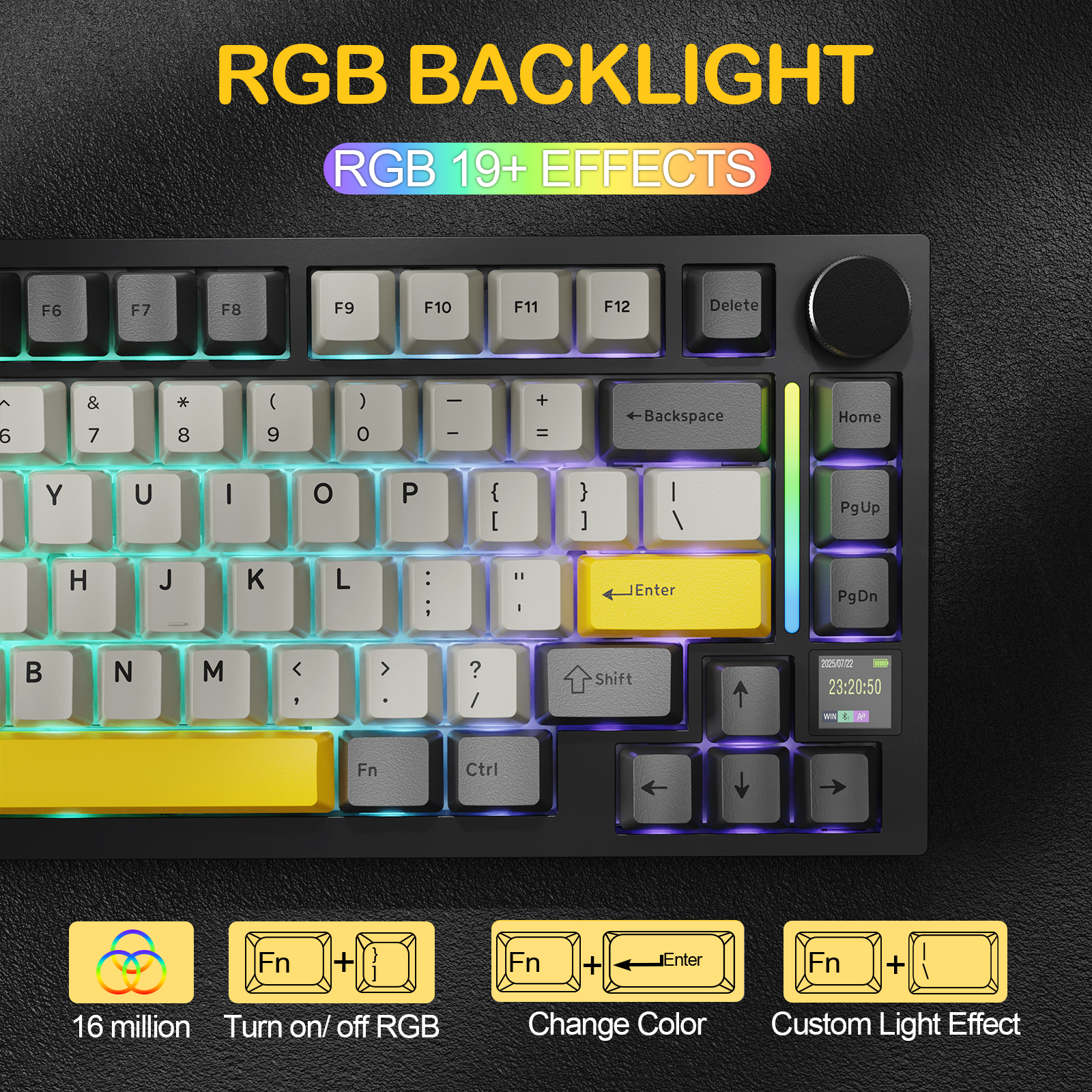 Teclado Mecânico com Junta Tri-modo ATTACK SHARK X820Ultra