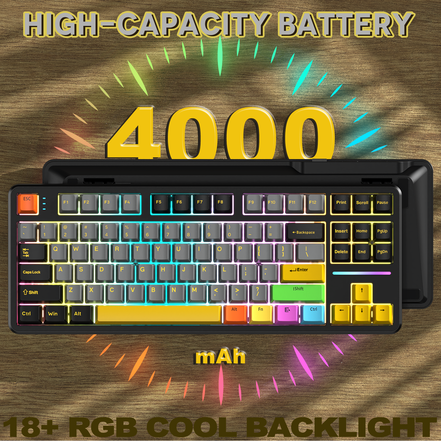 Teclado Mecânico com Junta Tri-modo ATTACK SHARK X87