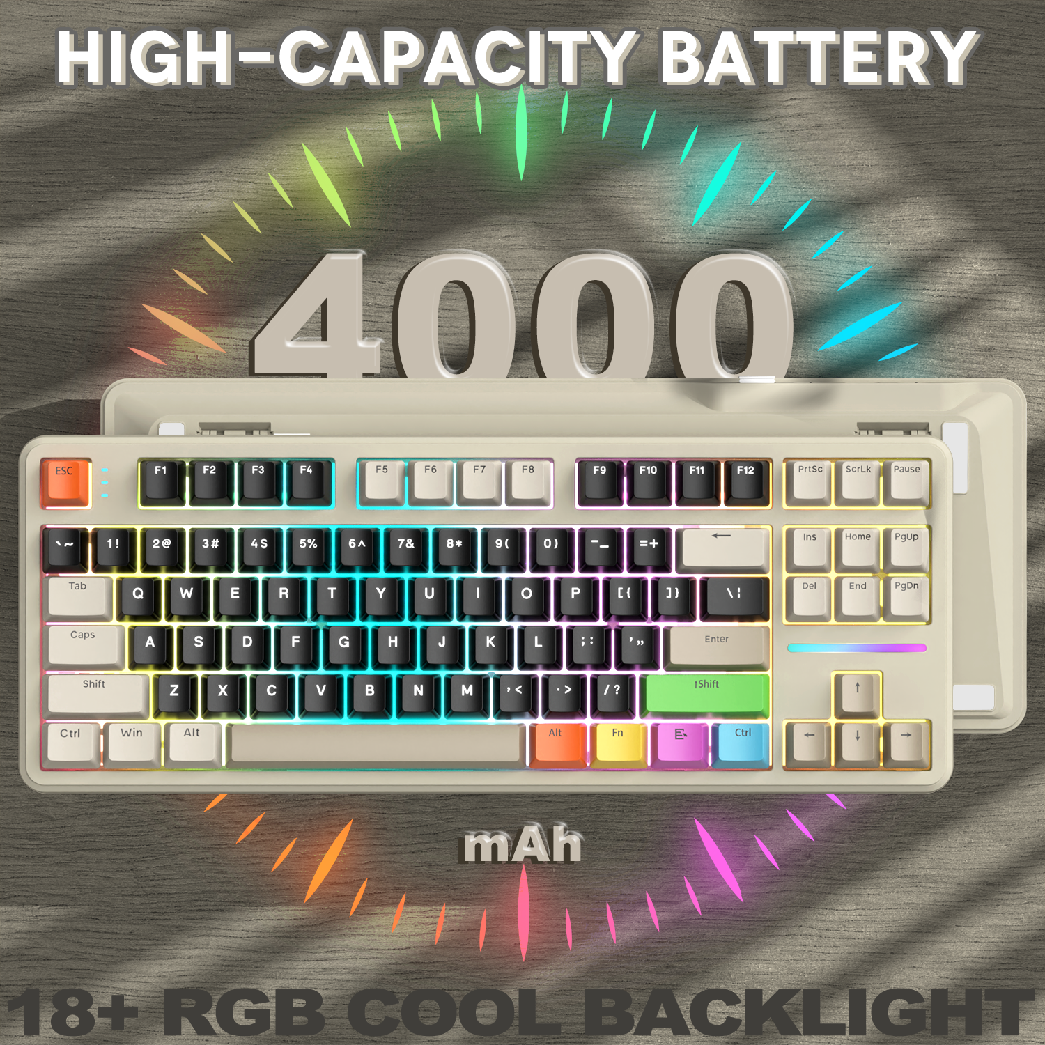 Teclado Mecânico com Junta Tri-modo ATTACK SHARK X87