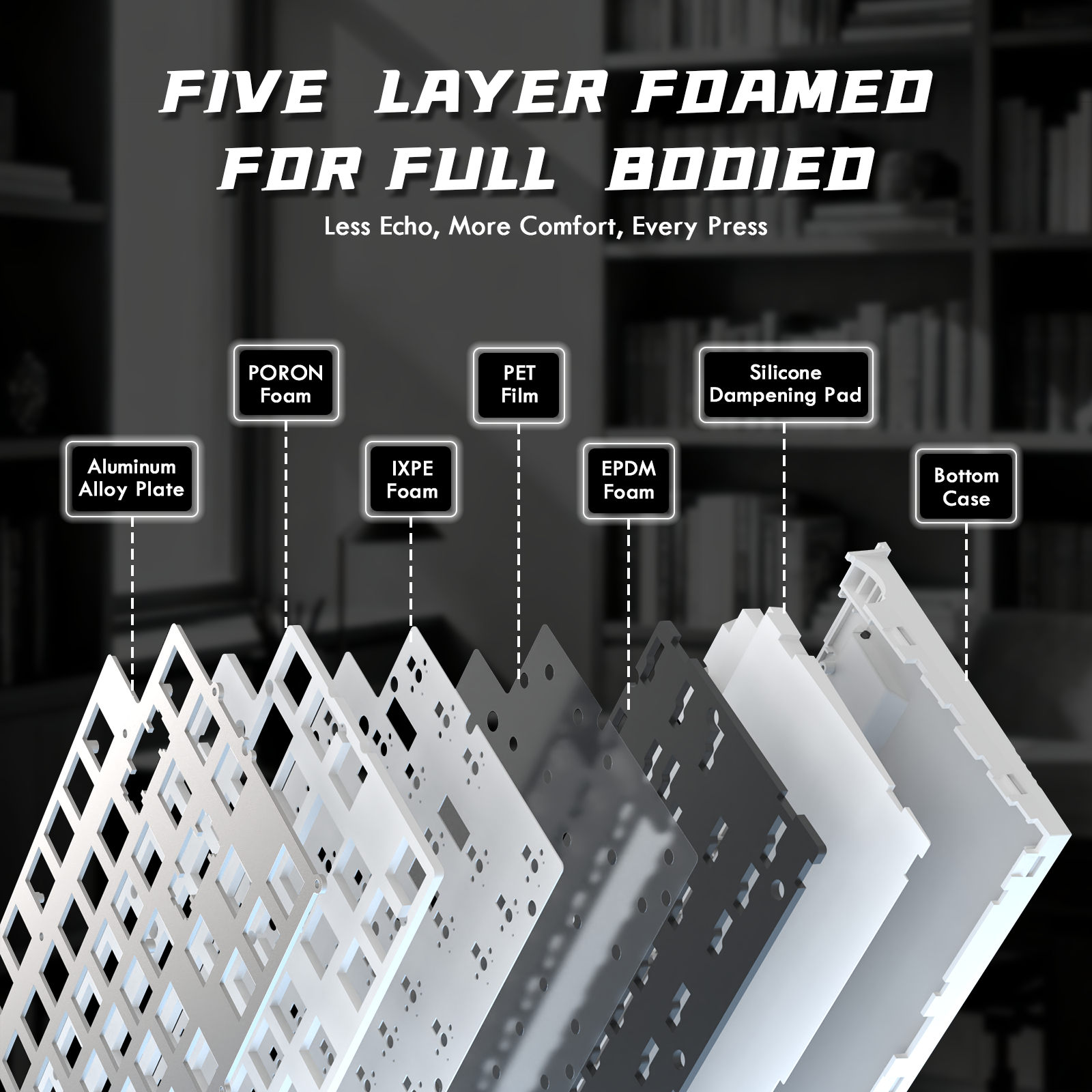 Teclado Mecânico ATTACK SHARK R85 HE Rapid Trigger com Switch Magnético e Custom Lightbox