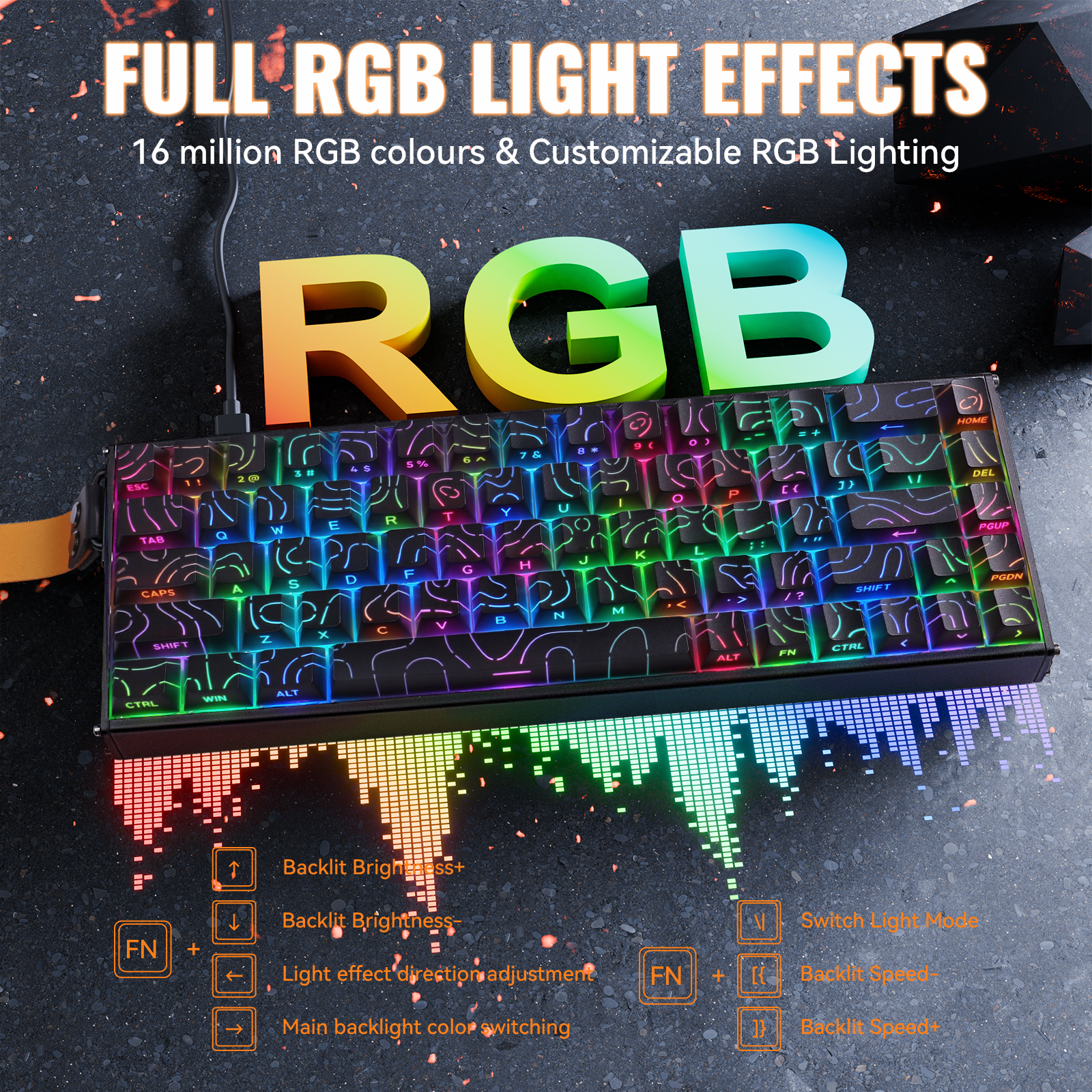 ATTACK SHARK X68MAX HE Rapid Trigger Teclado de Alumínio Interruptor Magnético