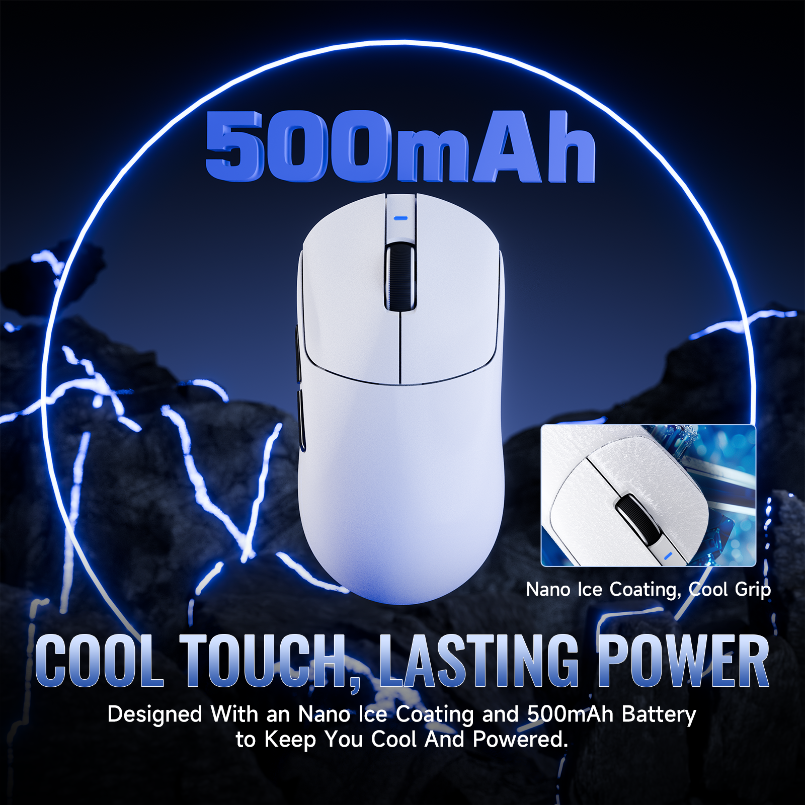 Mouse Gamer Sem Fio Leve ATTACK SHARK X8 Series Tri-mode