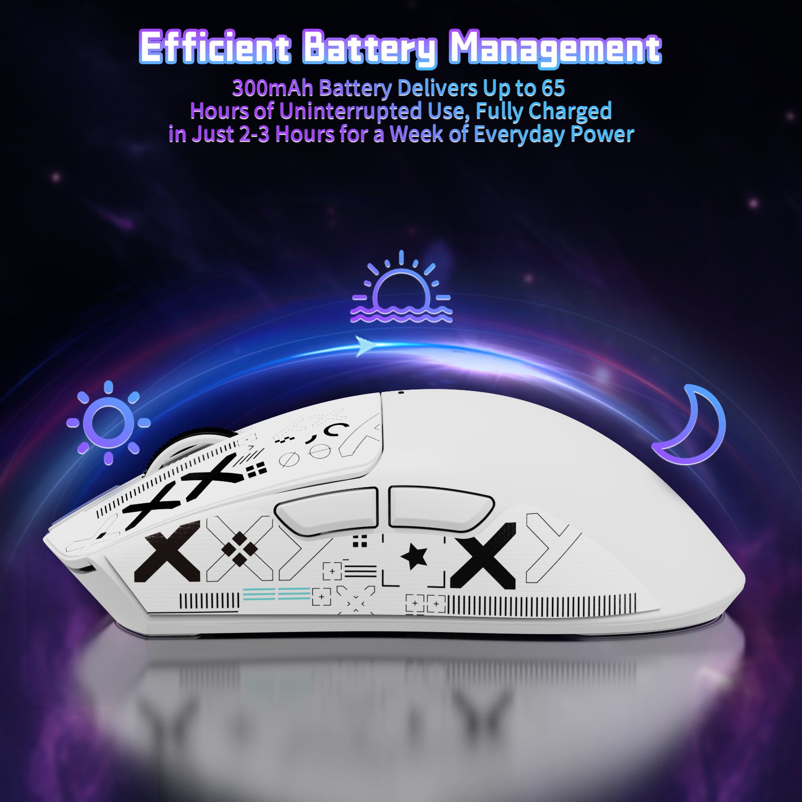 ATTACK SHARK X11SE Wireless Gaming Mouse with long battery life and fast charging.