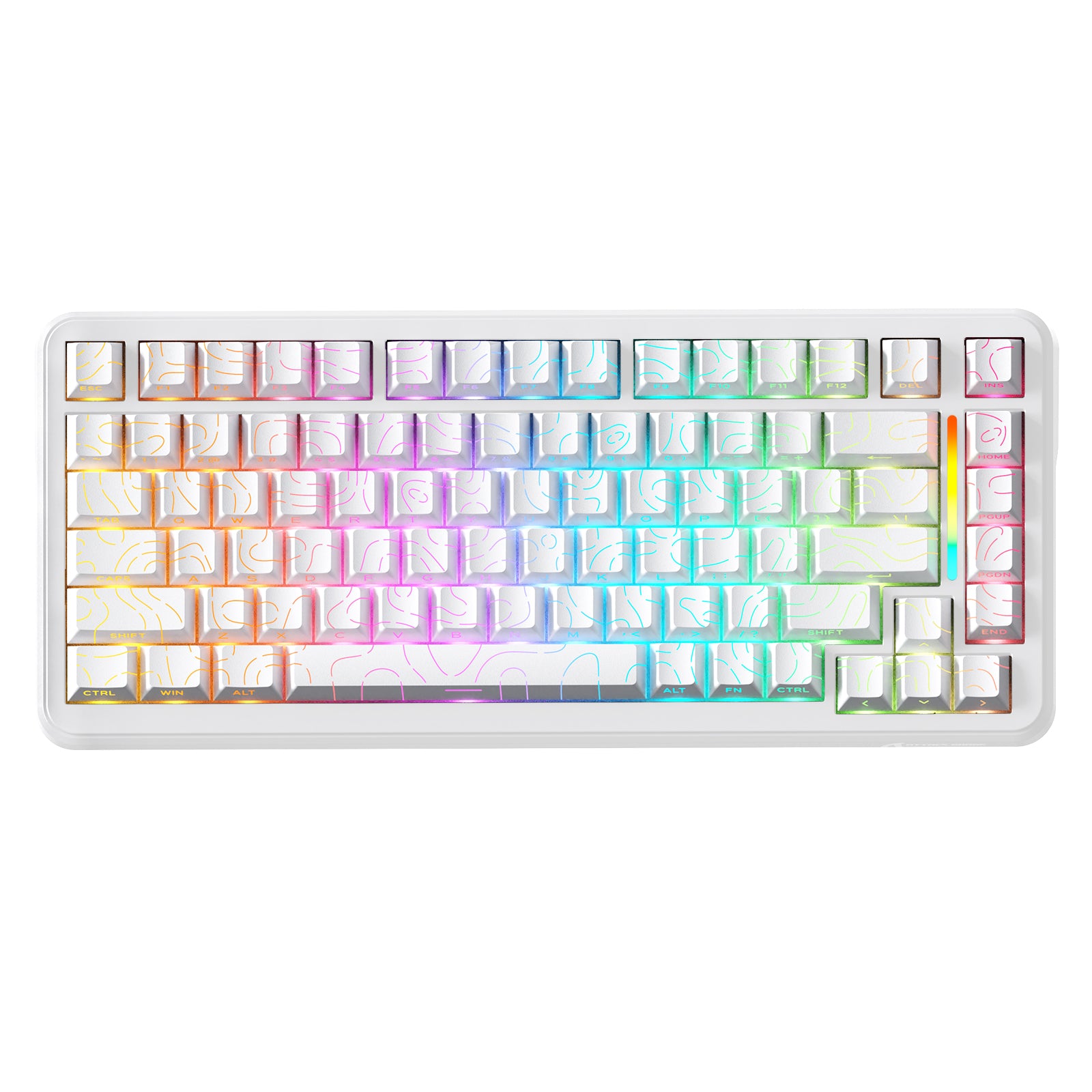 Teclado Gamer Sem Fio ATTACK SHARK X82PRO HE com Rapid Trigger e Switches Magnéticos