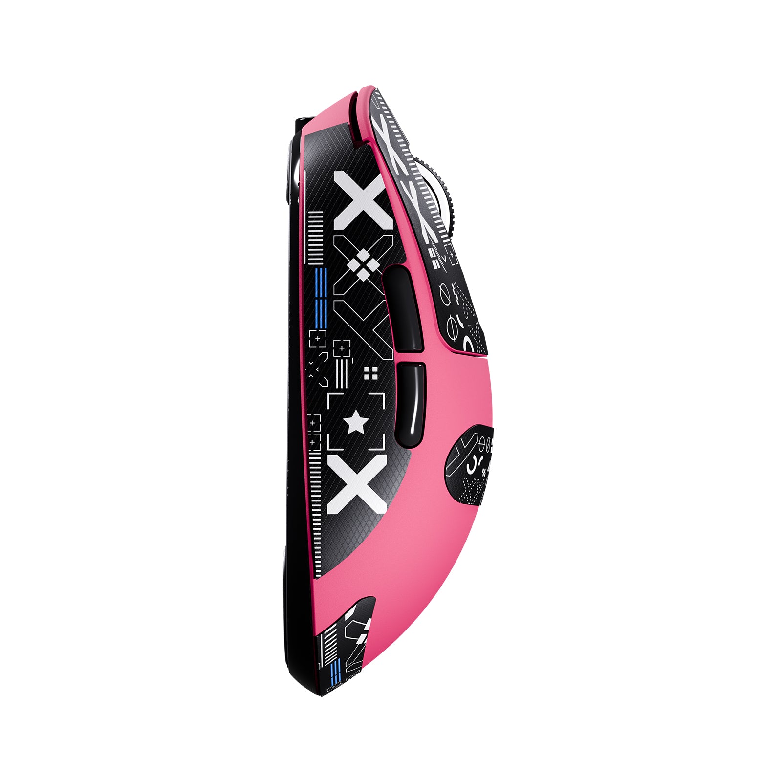 ATTACK SHARK X3 Wireless Gaming Mouse, pink with unique design, ergonomic gaming mouse