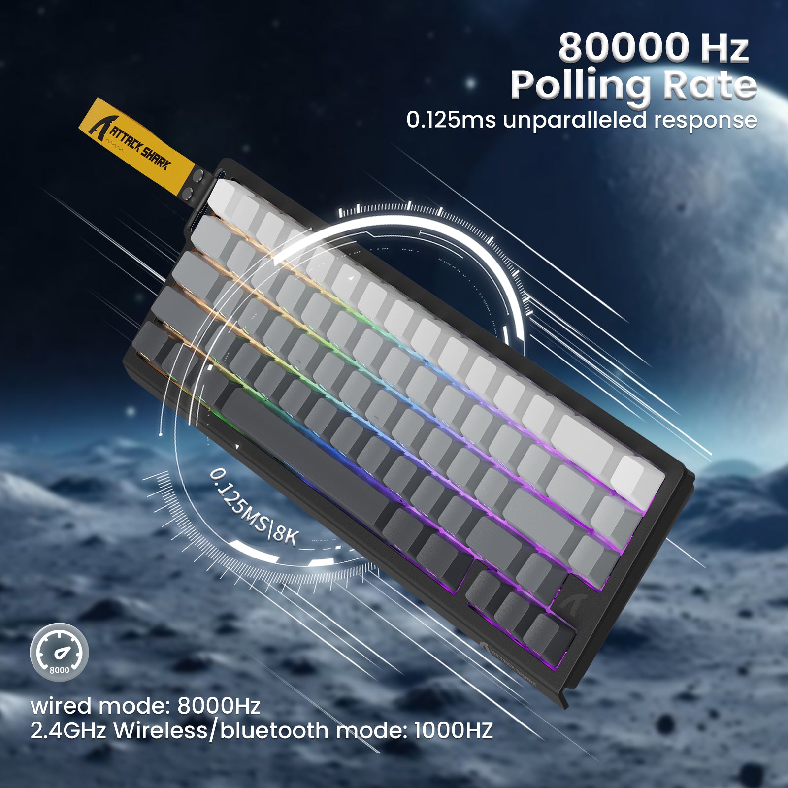 X68 Pro HE keyboard 8000Hz polling rate and 0.125ms response