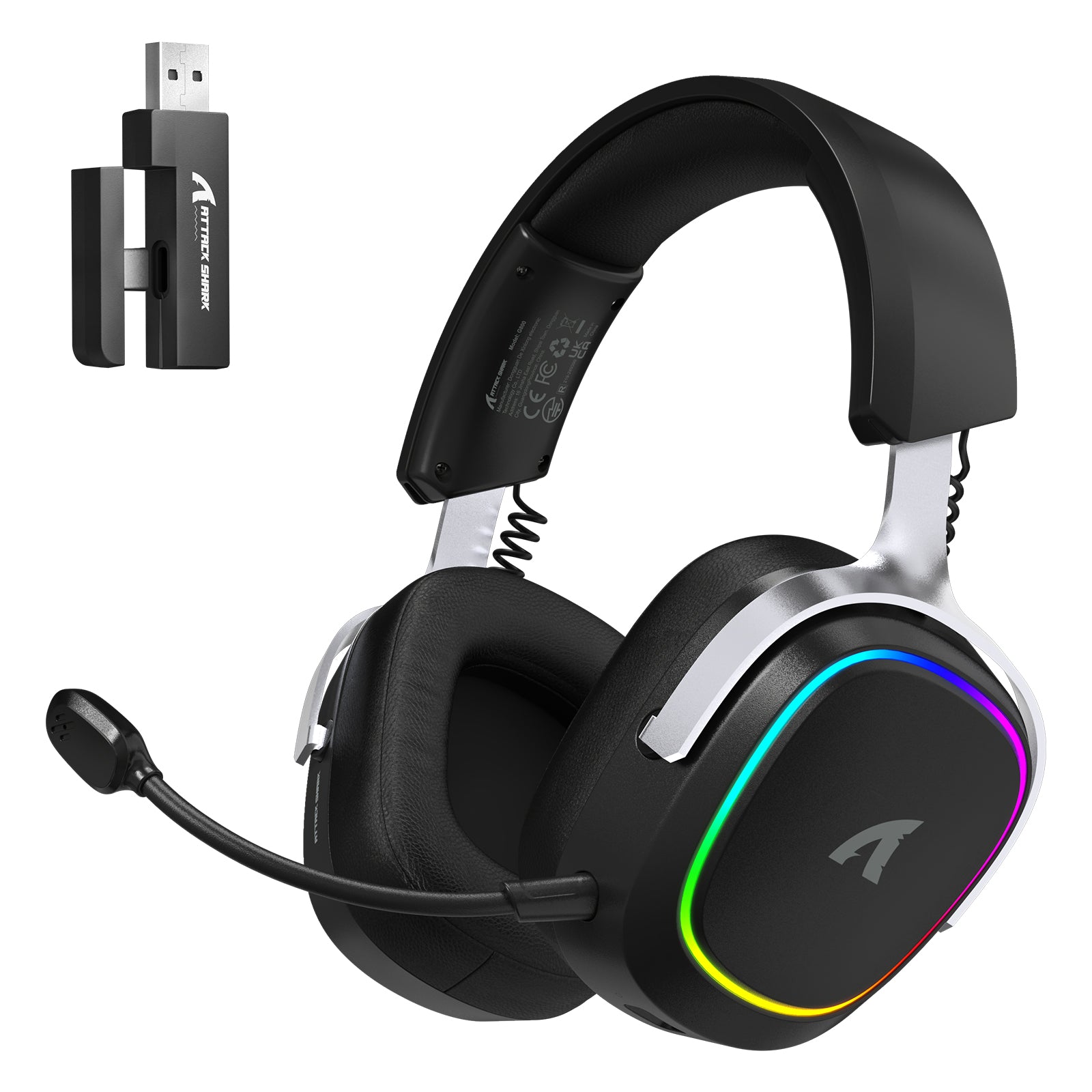 Headset Gamer Sem Fio ATTACK SHARK G800